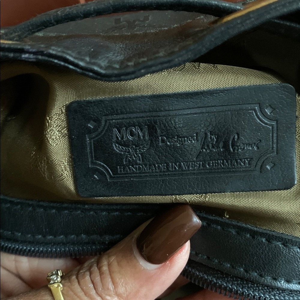 🖤💋MCM Black Canvas Monogram Bucket Backpack💋🖤 - Picture 10 of 13